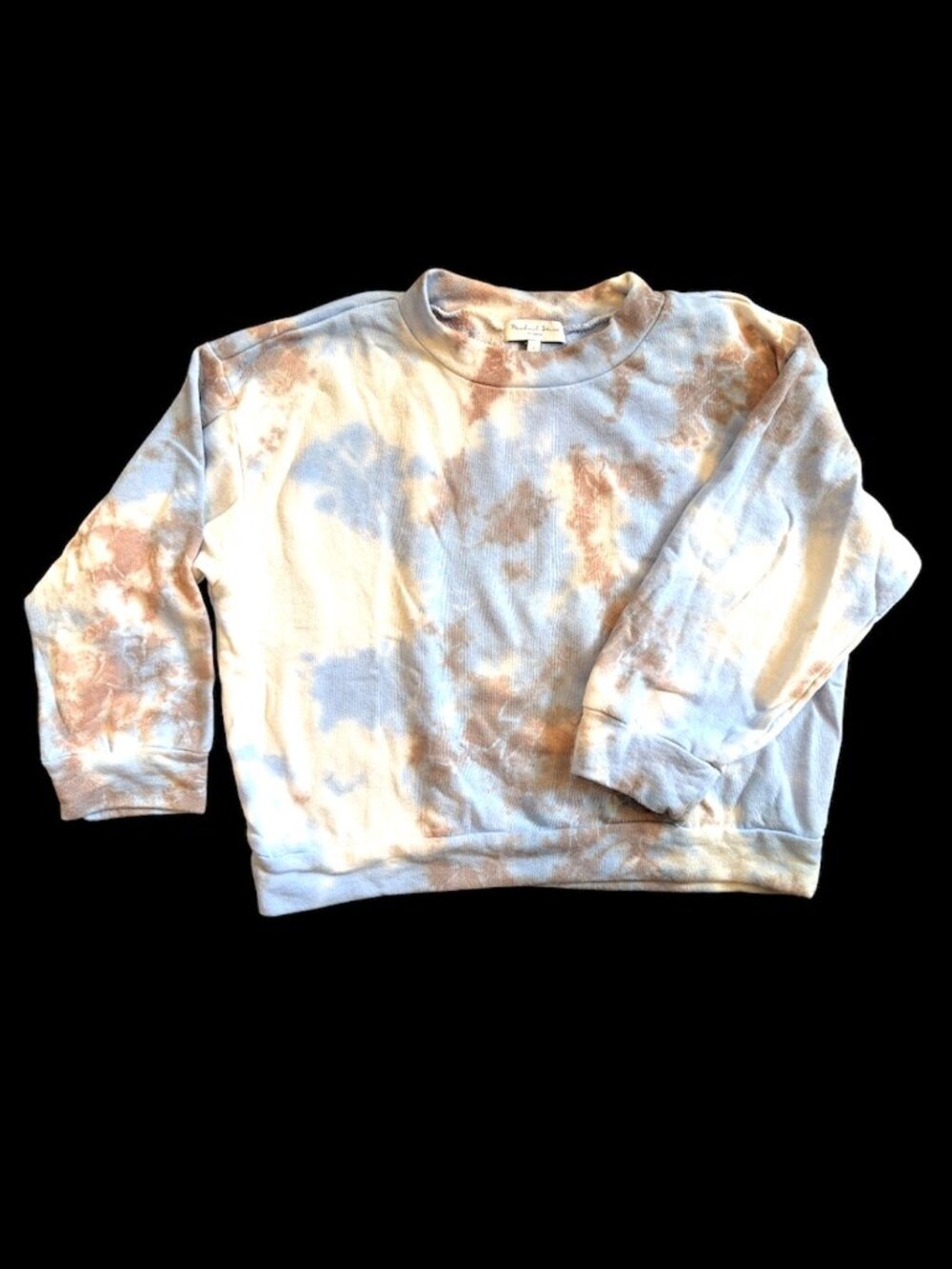 Michael Stars Blue Brown Tie Dye Sweatshirt - Picture 3 of 7